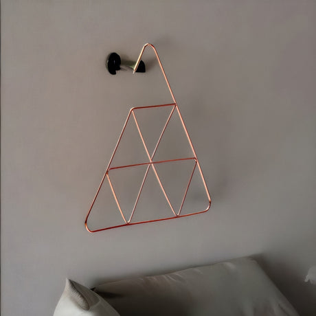 Nilkamal Metal Trio Scarf Hanger (Gold)