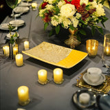 Nilkamal Polka Dot Rectangular Platter Mustard Gold